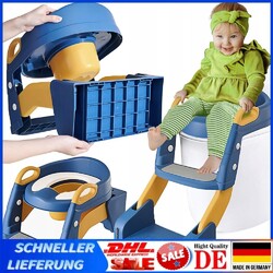 Toilettentrainer Toilettensitz Lerntöpfchen WC Sitz mit Treppe für 1~7 Kinder DE