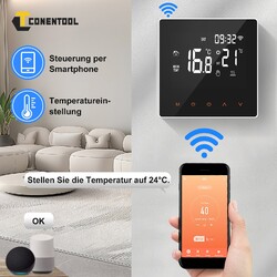 16A WIFI Raumthermostat Smart Display Thermostat Raumregler für Fußbodenheizung