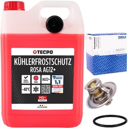 MAHLE THERMOSTAT + 5 L KÜHLMITTEL passend für VW POLO GOLF PASSAT AUDI A3 A4 A6