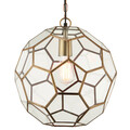 Hänge Decken Pendelleuchte Antik Messing & Glas Modern Kugel Lampe Birnenhalter
