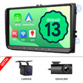 DVR+CAM+Für VW Golf 5 6 Caddy EOS 9" Autoradio GPS Navi Android 13 CarPlay DAB+