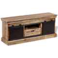  Massivholz TV-Schrank Fernsehtisch Lowboard Mangoholz Industrie 110x30x45 vidaX