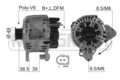 ERA Lichtmaschine Generator 110A 14V für VW Golf VI 1.4 TSI 1.6 FSI 2.0 GTI