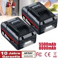 2 Stück 18V 8Ah 5,5Ah Ersatzakku Für Einhell Akku Power X-Change Lithium PXC LED