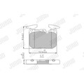 1x ORIGINAL® Jurid 573355J Bremsbelagsatz, Scheibenbremse Vorne, exkl.