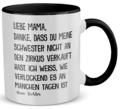 Mama Geschenk zum Muttertag von Tochter Mutter Tasse Geburtstag Kaffeetasse Frau