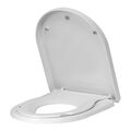 Toilettendeckel mit Kindersitz, WC-Sitz mit Absenkautomatik, Weiß WS2931 WOLTU
