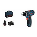 Bosch Akku-Bohrschrauber GSR 12V-15, mit 2 x 2,0 Ah Akku