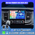 Für Ford TRANSIT 350 2020-2021 Android 14 GPS DAB+ Autoradio CarPlay 6+128GB AHD