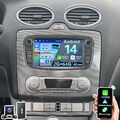 Carplay Android14 DAB+ Für Ford Focus II Mk2 Mondeo C/S-MAX Autoradio GPS 2+64GB