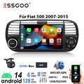 8Core DAB+ Für Fiat 500 2007-2015 6+128G Android 14 Autoradio Apple CarPlay Navi