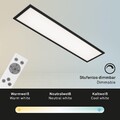 Deckenleuchte Briloner LED Panel schwarz Farbsteuerung CCT Deckenlampe 100cm