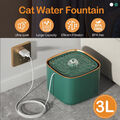 3L Trinkbrunnen Haustier Automatisch Wasserspender für Katzen Hunde w/Filter DE