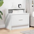 1/2er Set Nachttische mit Schublade Holz Nachtkommode Beistelltisch Nachtschrank