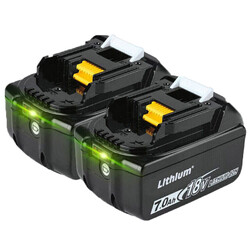 2  - 18V/7,0Ah für Makita Akku BL1860B- 2er Set - 197422-4 BL1850 BL1830