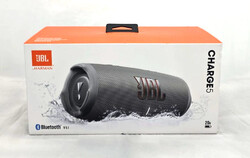 JBL Charge 5 Tragbarer Bluetooth-Lautsprecher in Grau Neu und OVP