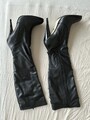 Overknee Stiefel, Marke, Schwarz, Kunstleder, Buffalo, Größe 39, 11 cm