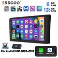 6+128G Carplay Android 14 Autoradio GPS BT RDS Navi DAB für Audi A3 S3 RS3 8P 8V