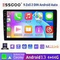 Autoradio 9" Android 13 4+64G Carplay 2 DIN Kam USB GPS Nav FM RDS Radio BT WIFI