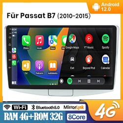 Für VW Passat 7 B6 B7 CC Magotan Autoradio GPS Carplay Android 8Kern QLED 4G LTE