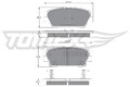 TOMEX Brakes Bremsbelagsatz Scheibenbremse TX 17-45 für HYUNDAI SANTA FÉ 2 CM 3