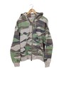 Kapuzensweatshirt Damen Gr. DE 36 khaki-braun-wollweiß Casual-Look