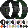 Für Garmin Fenix 8 7S 6S 5S Plus Sapphire Instinct Quick Fit Nylon Loop Armband