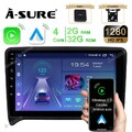 DAB+Kam Android 14 GPS Navi Autoradio 2GB+32GB BOSE für AUDI TT MK2 8J 2006-2014