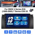 9" Android 13 2+32G Carplay Autoradio GPS RDS WIFI Kamera Für BMW E39 5er E53 X5