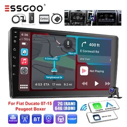 Autoradio Apple Carplay DAB+ Android 13 64G GPS NAV Kamera Für Fiat Ducato Boxer