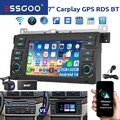 Für BMW E46 3er 318 320 325 M3 Carplay Autoradio Android 14 GPS Navi RDS DAB Kam