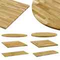 Eichenholz Massivholz Tischplatte Holz Platte Esstisch mehrere Auswahl vidaXL