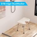 Duschhocker Bad Hocker 135 kg Senioren Sitz Duschhilfe Alu Duschstuhl