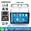 9 Zoll Autoradio Android 13 DAB+ CarPlay GPS Cam 1+32G Für Peugeot 307 2002-2013