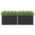 Hochbeet Verzinkter Stahl Pflanzbeet Gemüsebeet Blumenbeet Metall Beet Anthrazit