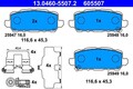 Ate 13.0460-5507.2 Bremsbelagsatz, Scheibenbremse für HONDA