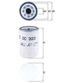 Ölfilter Anschraubfilter 76,3mm MAHLE für JAGUAR XK 8 Convertible (X100)
