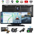 10" Autoradio Apple Carplay Android Auto FM Bluetooth Tragbarer Dashcam Monitor