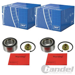 2X SKF RADLAGER-SATZ VORNE PASSEND FÜR HONDA ACCORD CIVIC FR-V LINKS+RECHTS