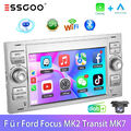 DAB+ Autoradio BT Carplay Android 13 GPS KAM Für Ford Focus C/S-M ax Transit MK7