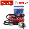 2x BOSCH ZAHNRIEMEN + SRC ROLLENSATZ WASSERPUMPE FÜR VW GOLF POLO FABIA 1.4 16V
