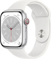 Apple Watch Series 8 LTE (GPS + CELULLAR) 45 mm Silber Alu OVP - UVP 529,00 €