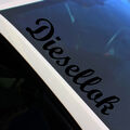 Frontscheibenaufkleber Diesellok Schwarz Glanz Sticker Tuning Auto FS123