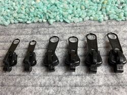 6 Stück Zipper Fix Easy Reparatur Set Reißverschluss Universal 3 Größen schwarz