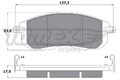 TOMEX Brakes Bremsbelagsatz, Scheibenbremse TX 17-56 für INFINITI NISSAN SUZUKI