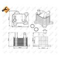 1x Ölkühler, Automatikgetriebe NRF 31342 passend für OPEL VAUXHALL