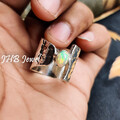 Äthiopischer Opal Edelstein 925 Sterling Silber Stilvoller Ring Beste Frauen ...