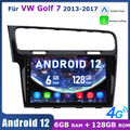 6+128G Android 12 Carplay Autoradio Für VW Golf 7 2013-2017 GPS Navi BT 4G DAB+