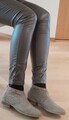 42er Ankle Boots aus Veloursleder Imitat Gr. 42 passend bis Gr. 43, top Zustand 