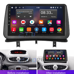 32GB Android 15 Autoradio GPS Navi WIFI SWC DAB+ Für Renault Clio III 2005-2014